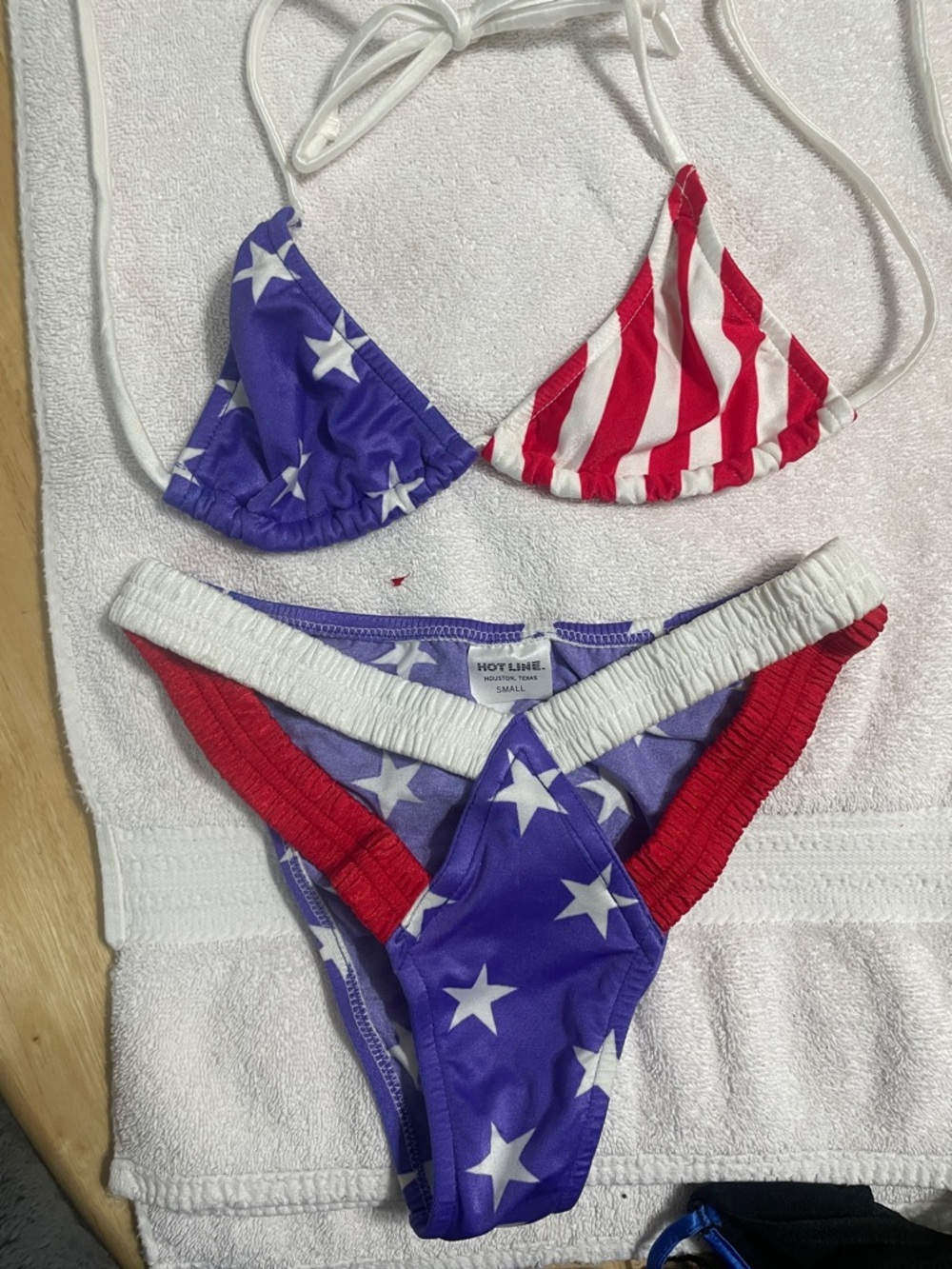 Women's Red, White & Blue Stars Stripes Bikini Set